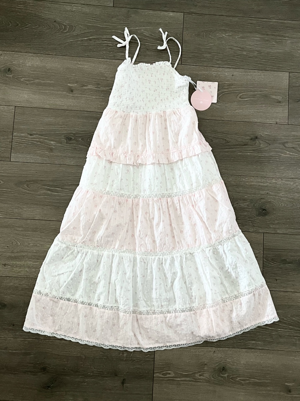 NWT Target x LoveShackFancy 💖🌸Collab Pale Pink and White Floral Dress Size 12